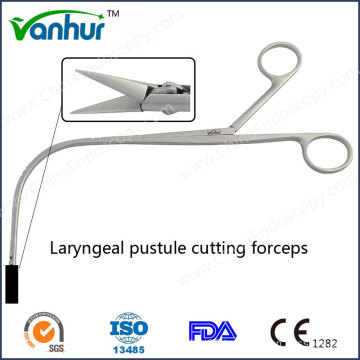 Throat Instruments Laryngeal Pustule Cutting Scissors